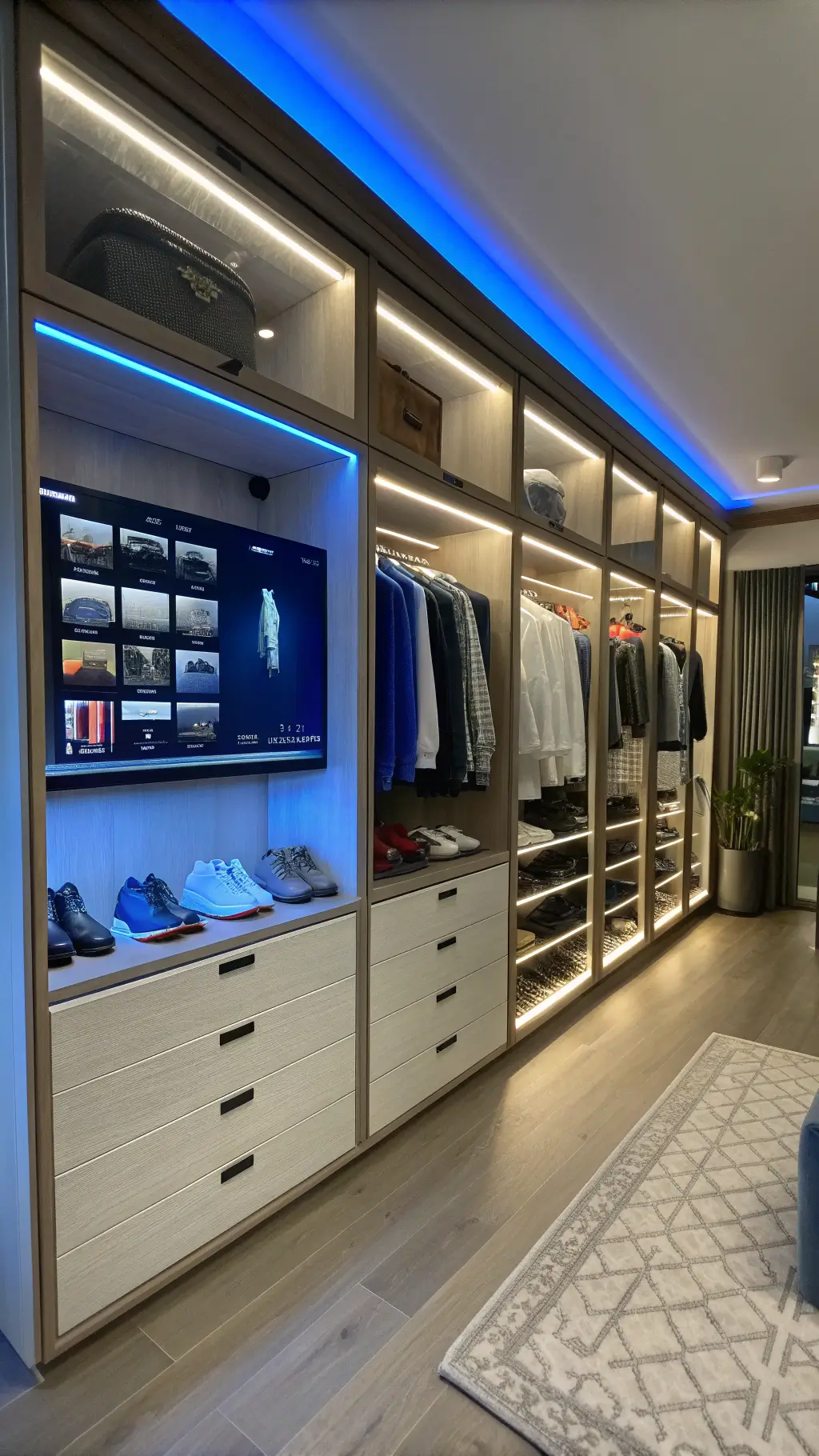 2426tech savvy smart closet command center