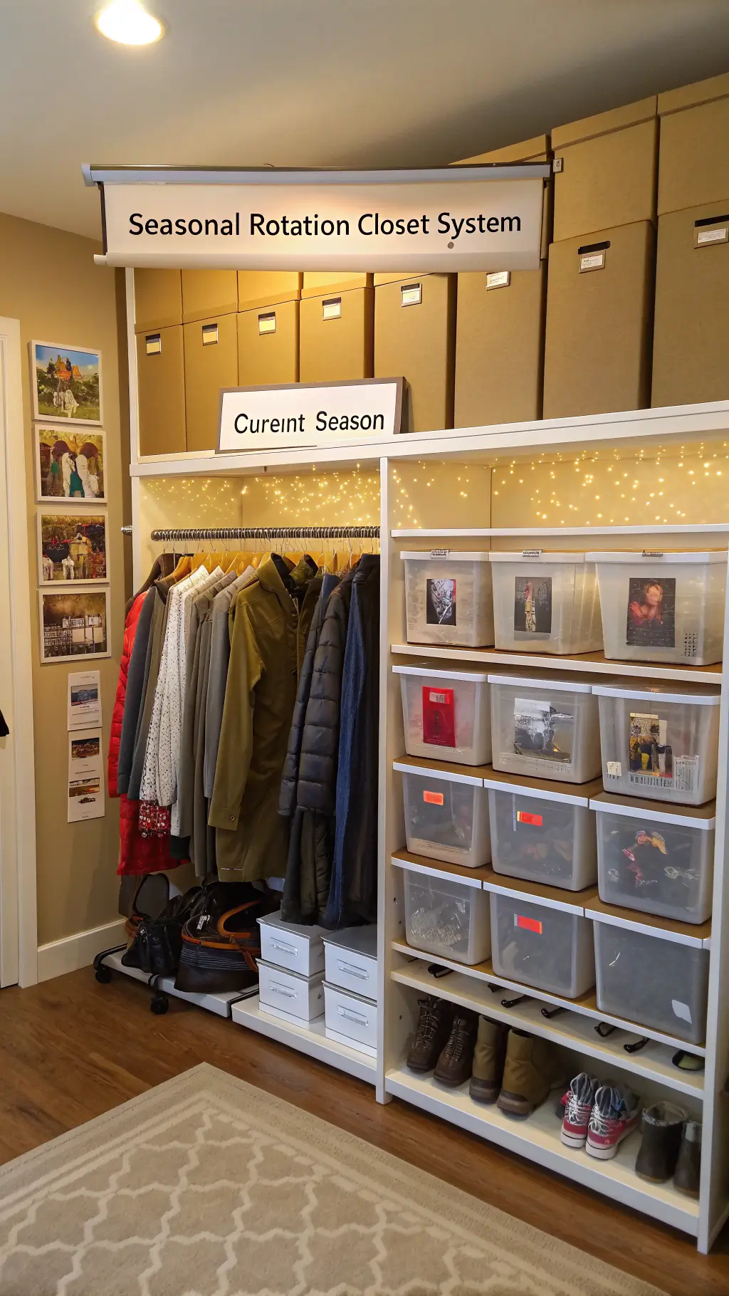 2428seasonal rotation closet system organized zones