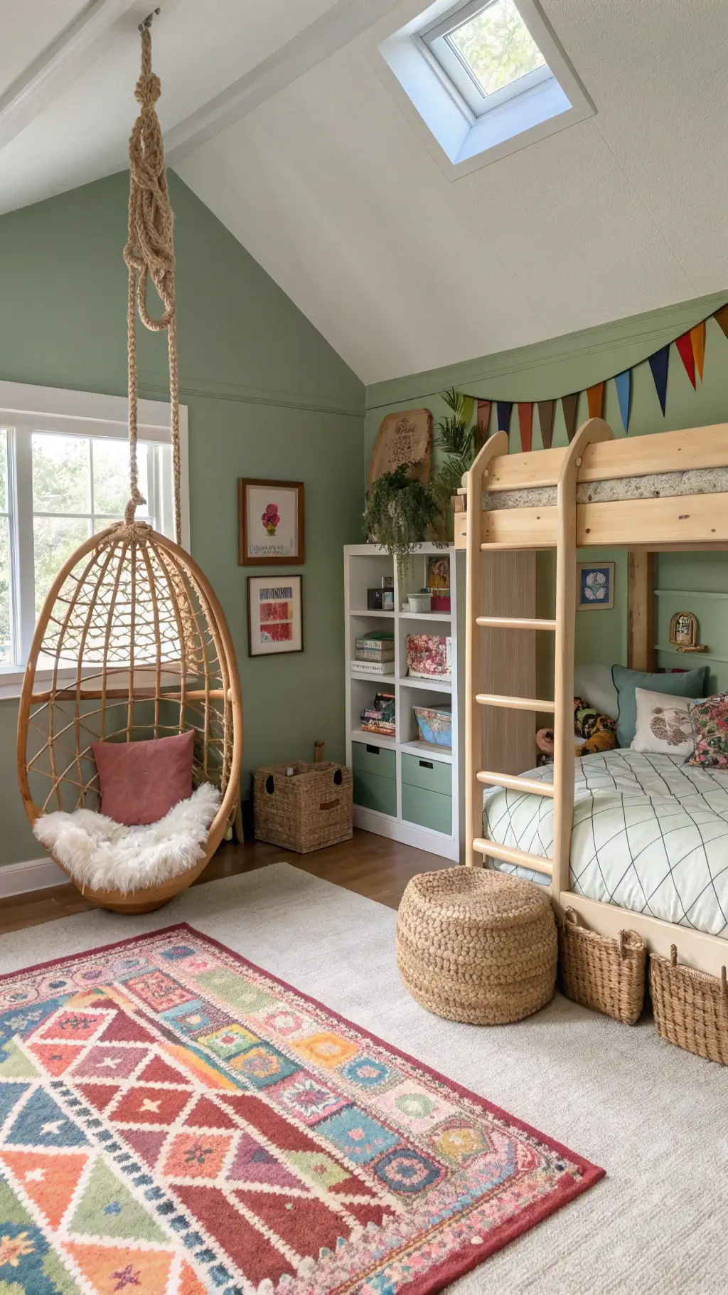 2475boho playroom bedroom hybrid sage green