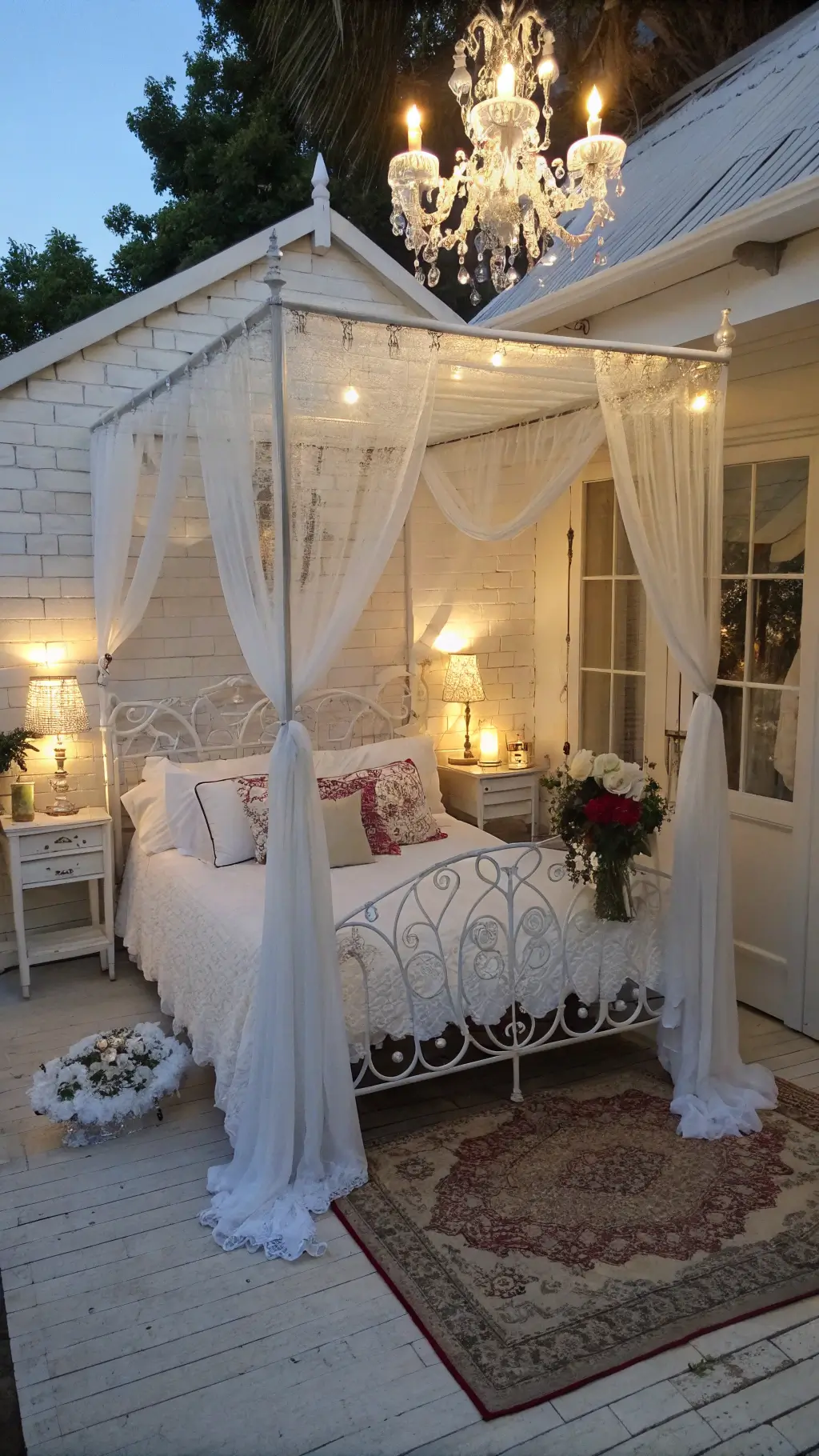 2502romantic white bedroom twilight canopy