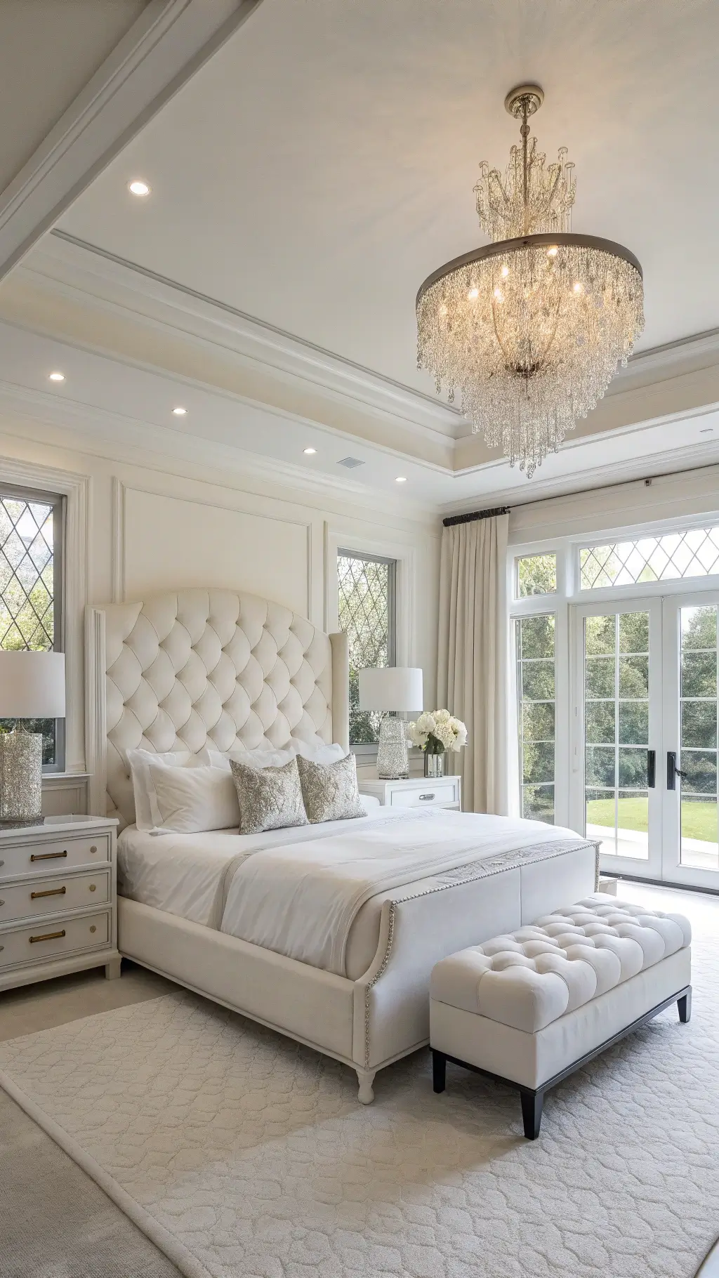 2504luxurious all white master suite