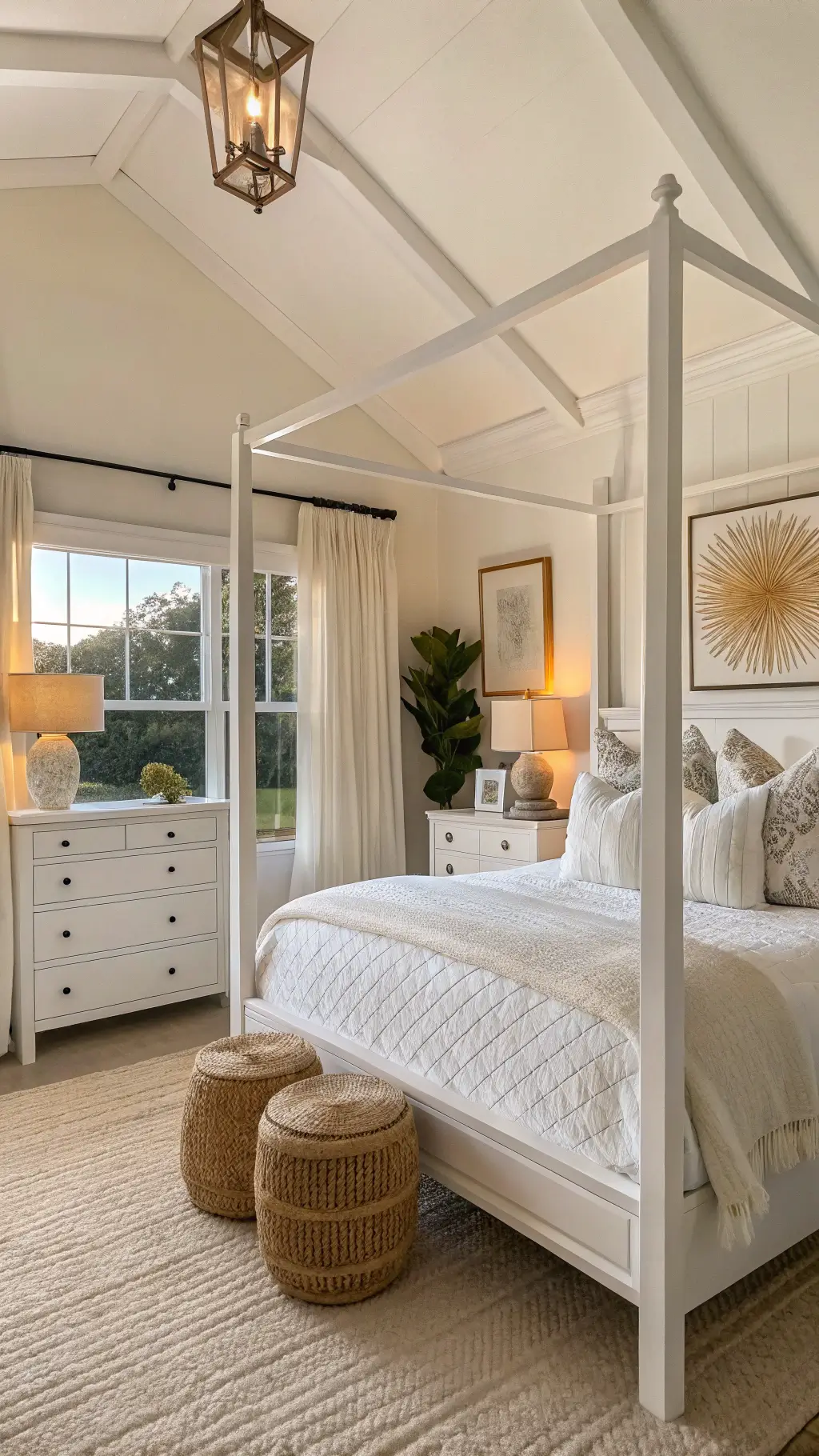 2505transitional white bedroom sunset modern traditional