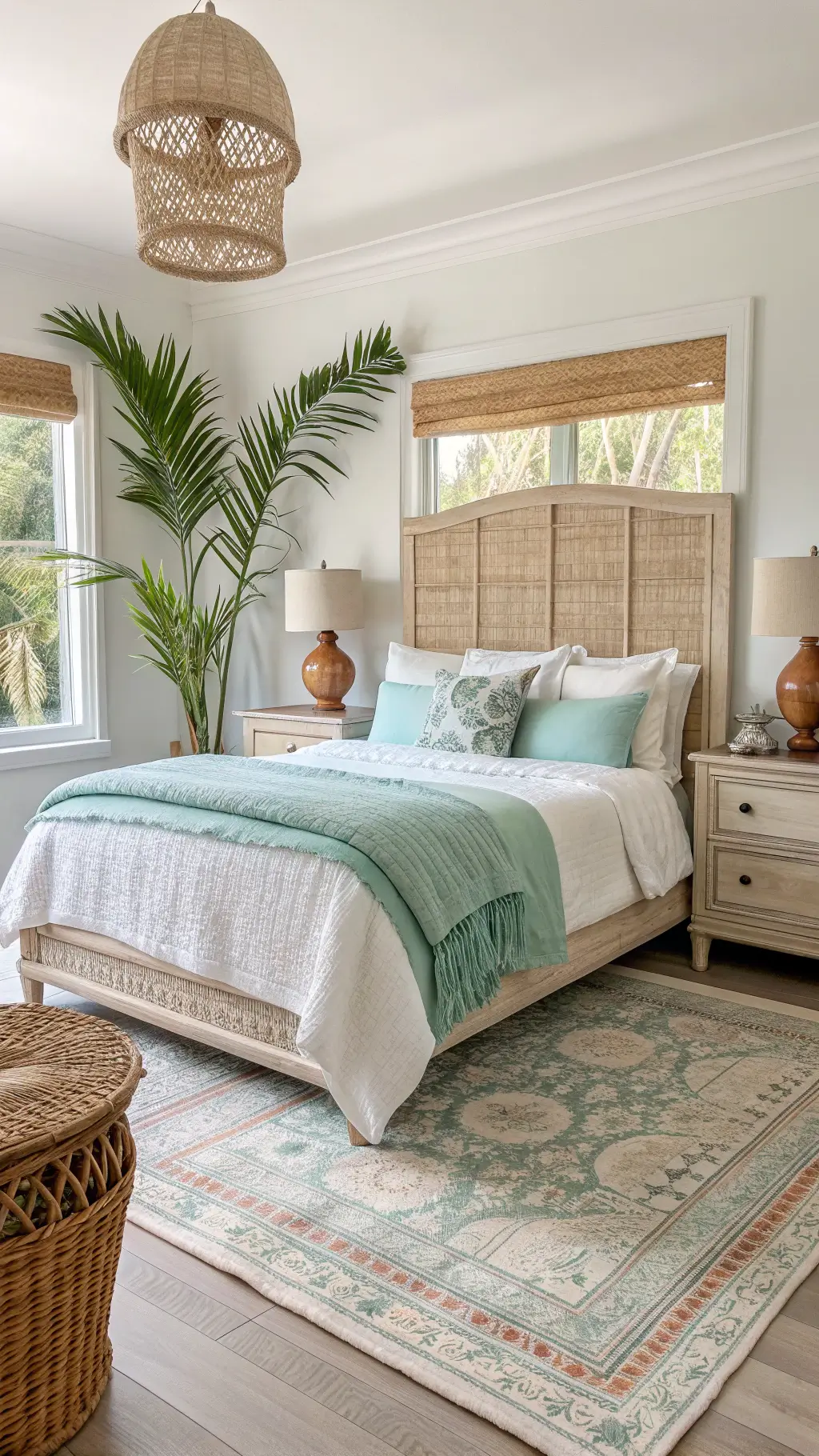 2509coastal boho master bedroom morning light