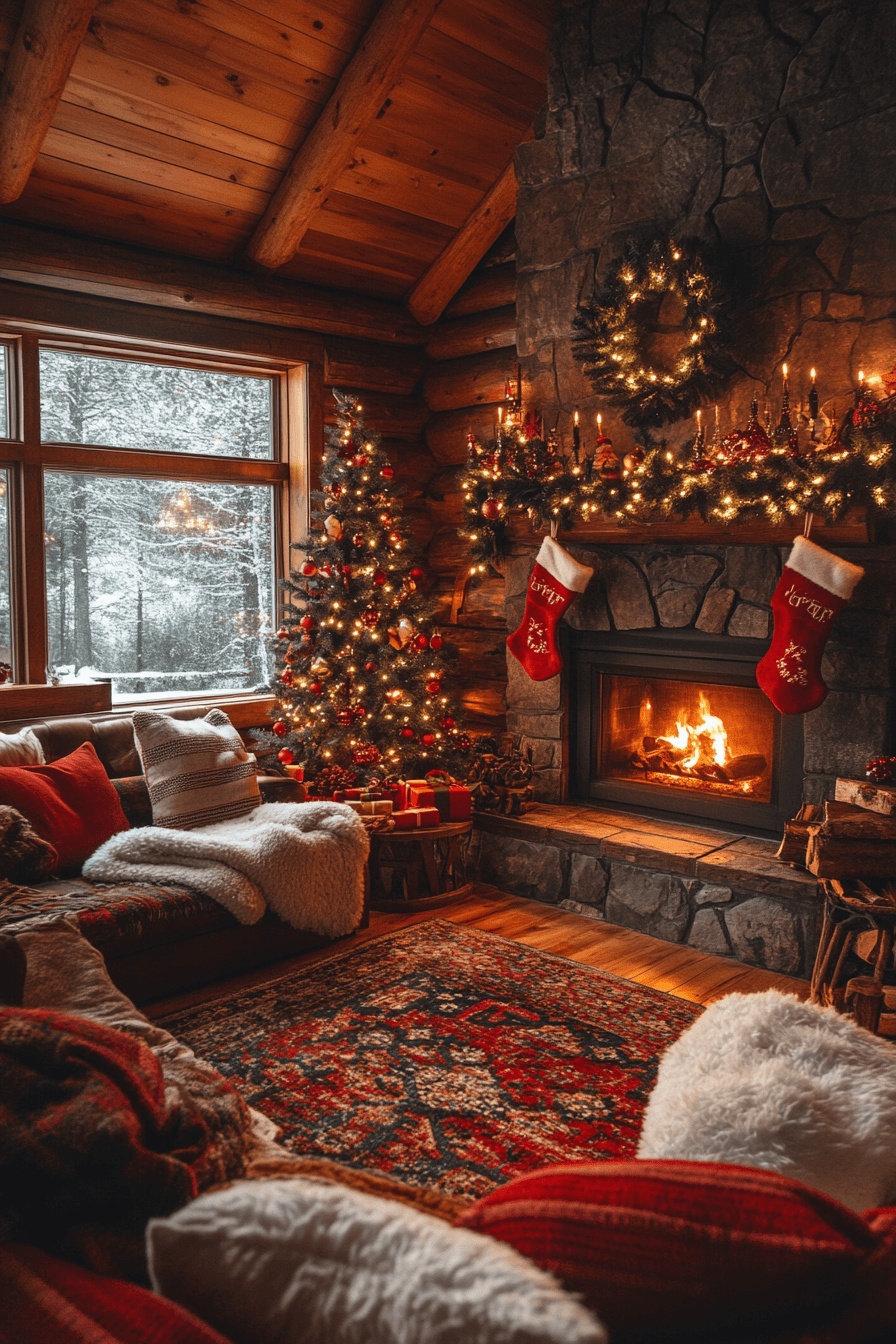 1 cozy fireside christmas glow