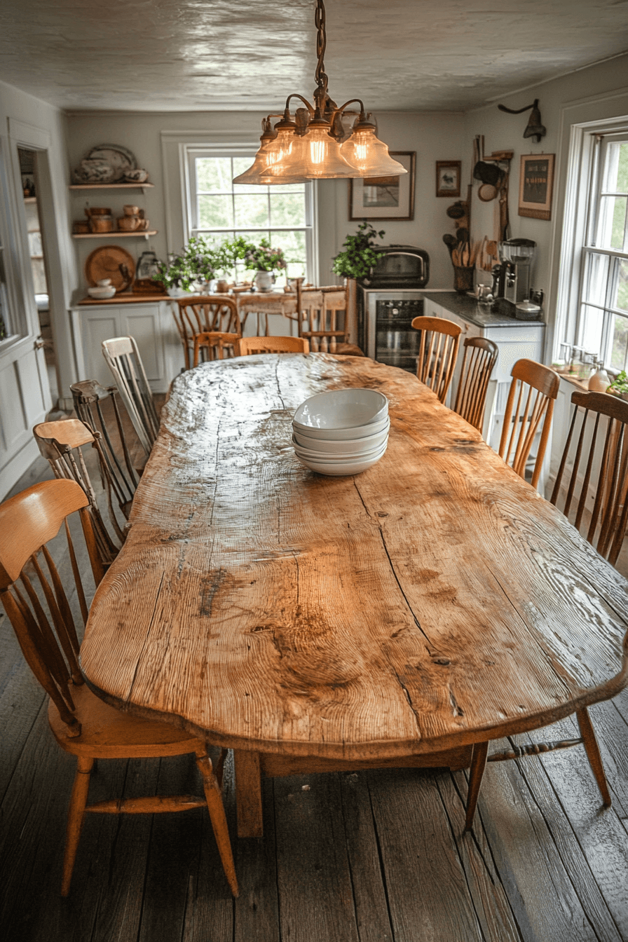 2 gathering around the farm table