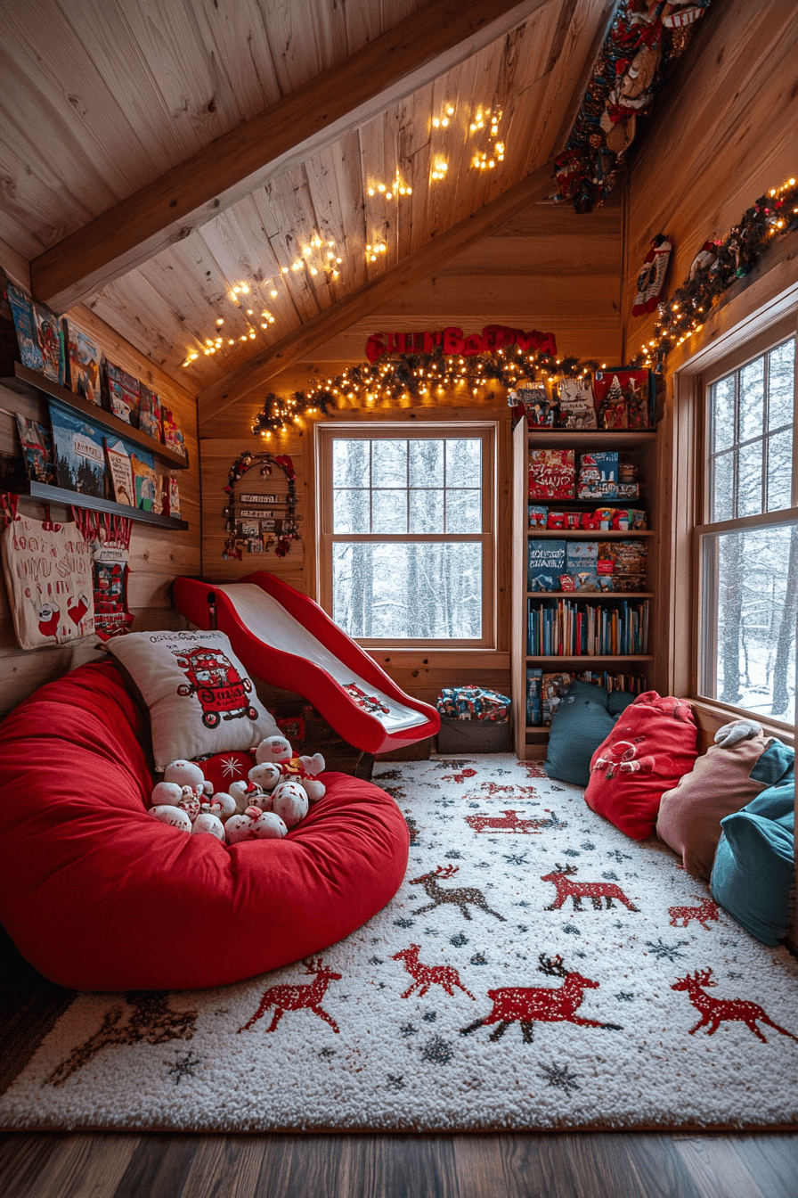 24 playful reindeer holiday room