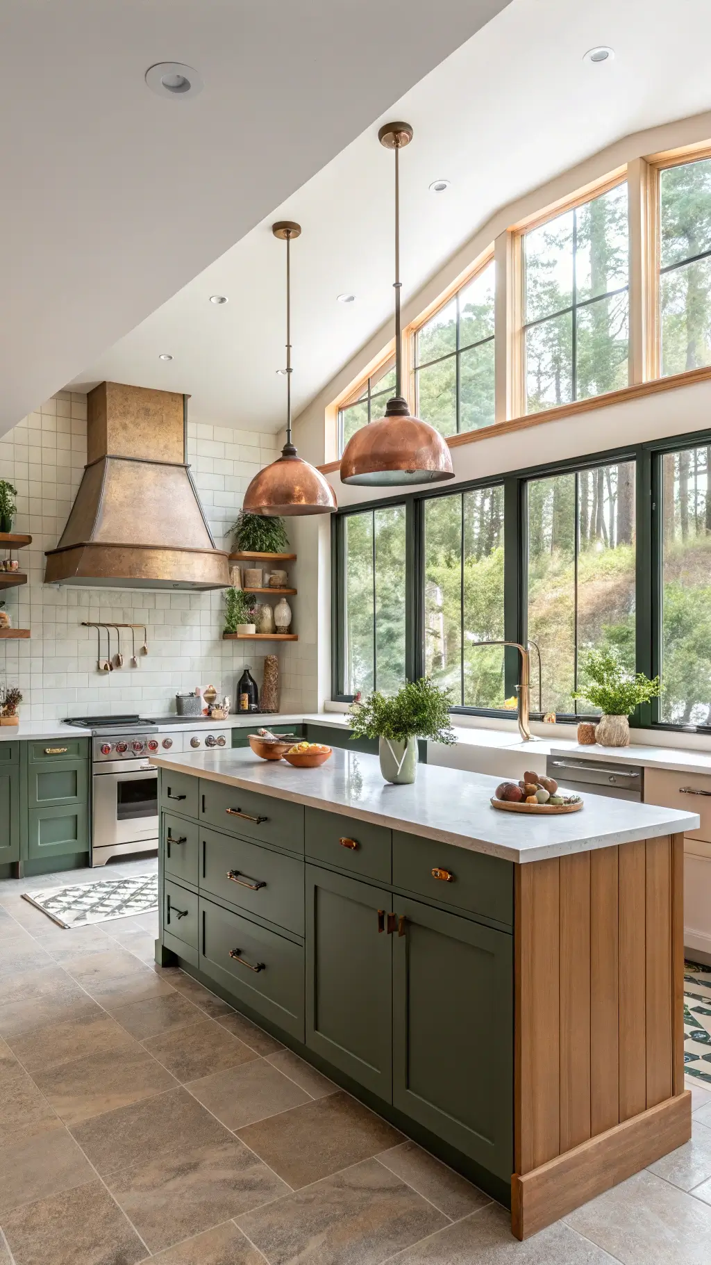 2528contemporary kitchen terracotta island morning light