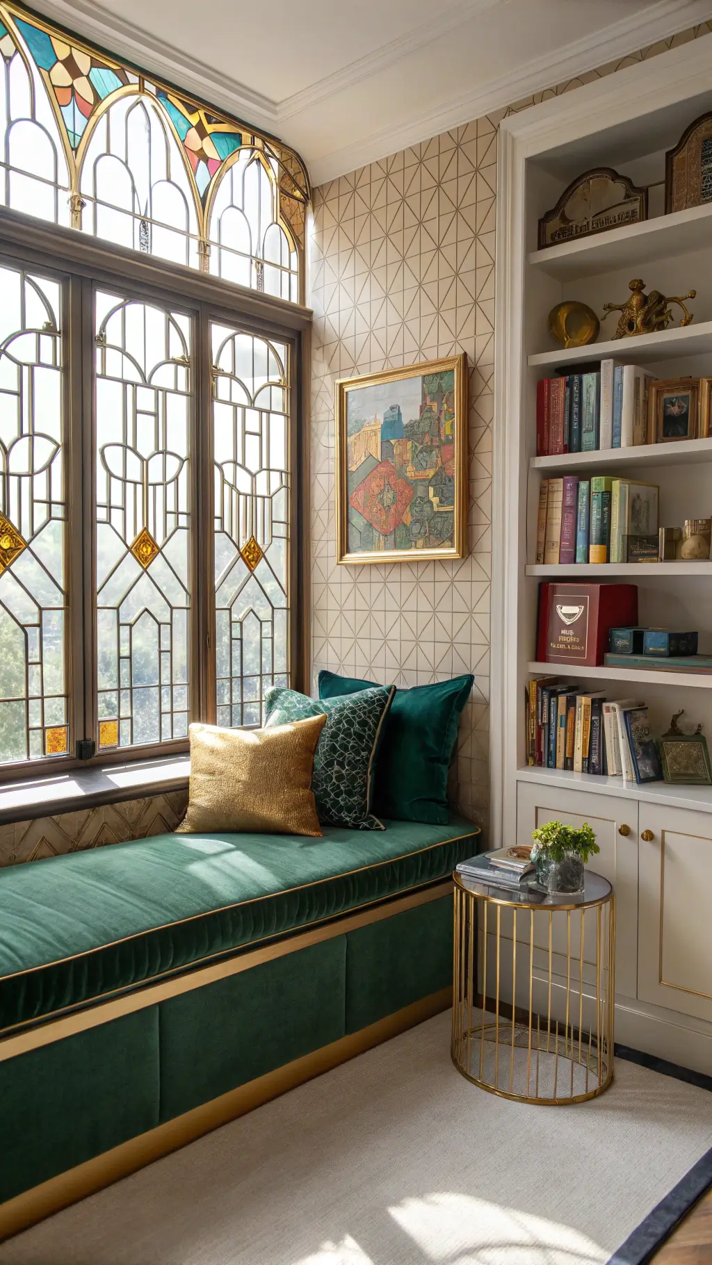 2573art deco bedroom window seat morning