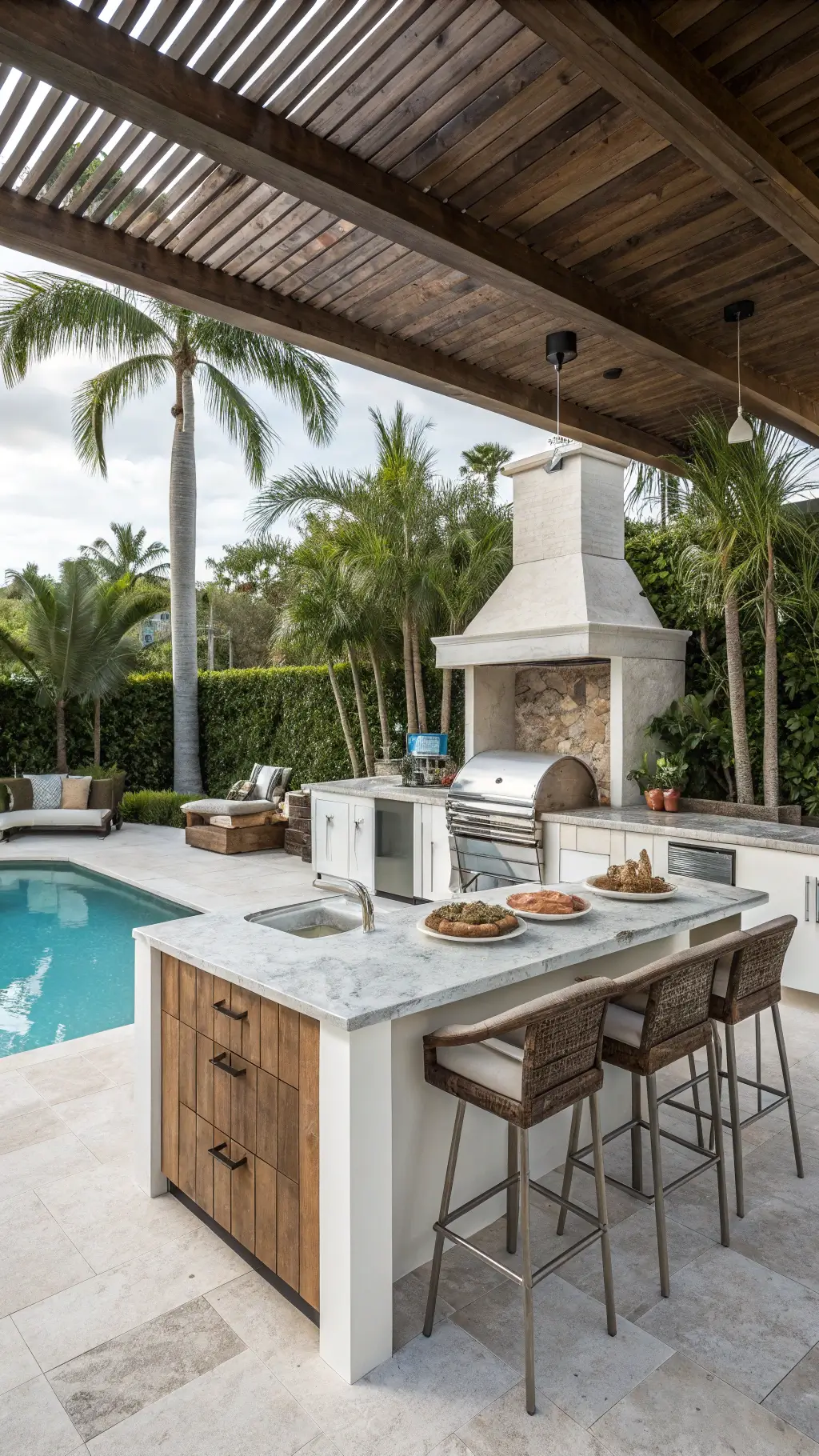 2599poolside outdoor kitchen