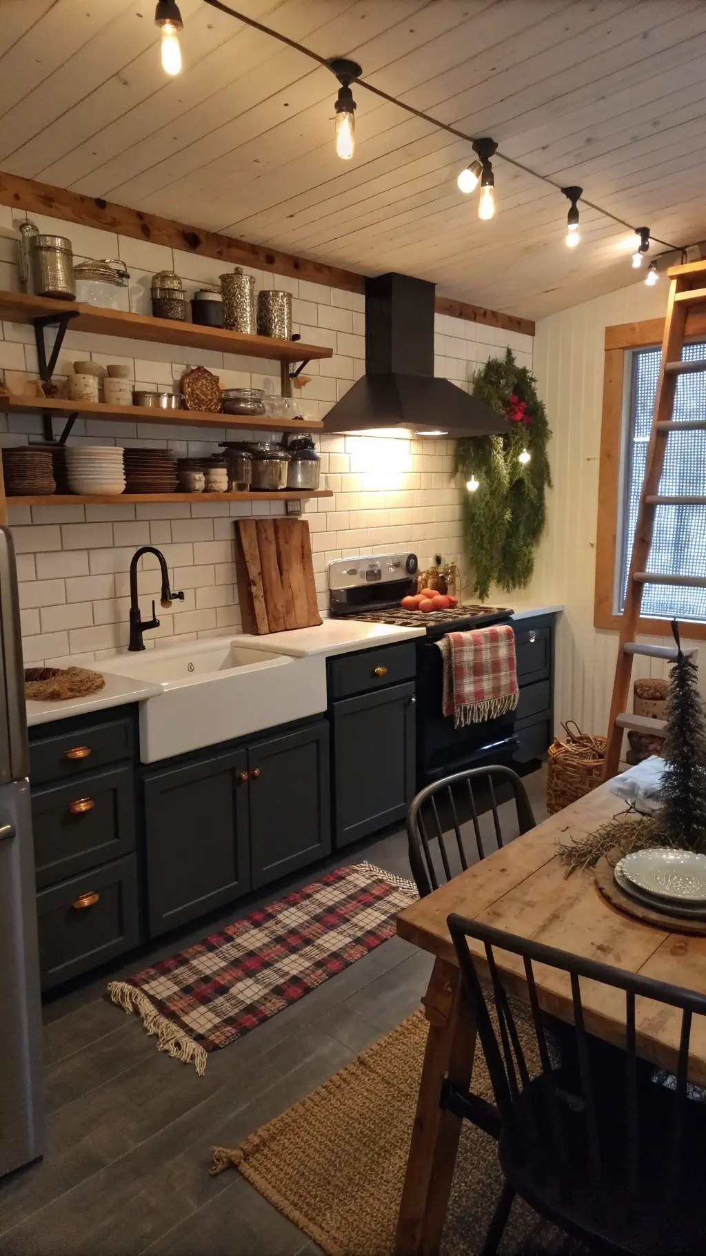 2624cozy winter cabin kitchen hygge
