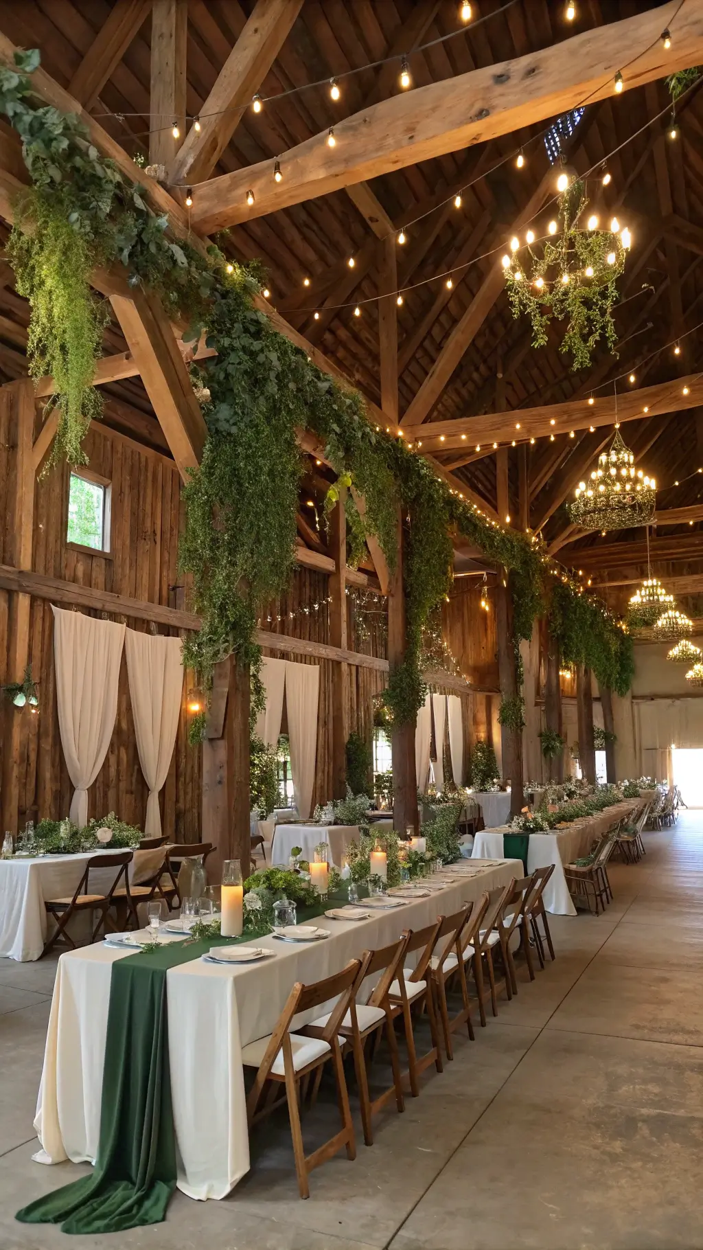 2636rustic barn enchanted forest wedding reception