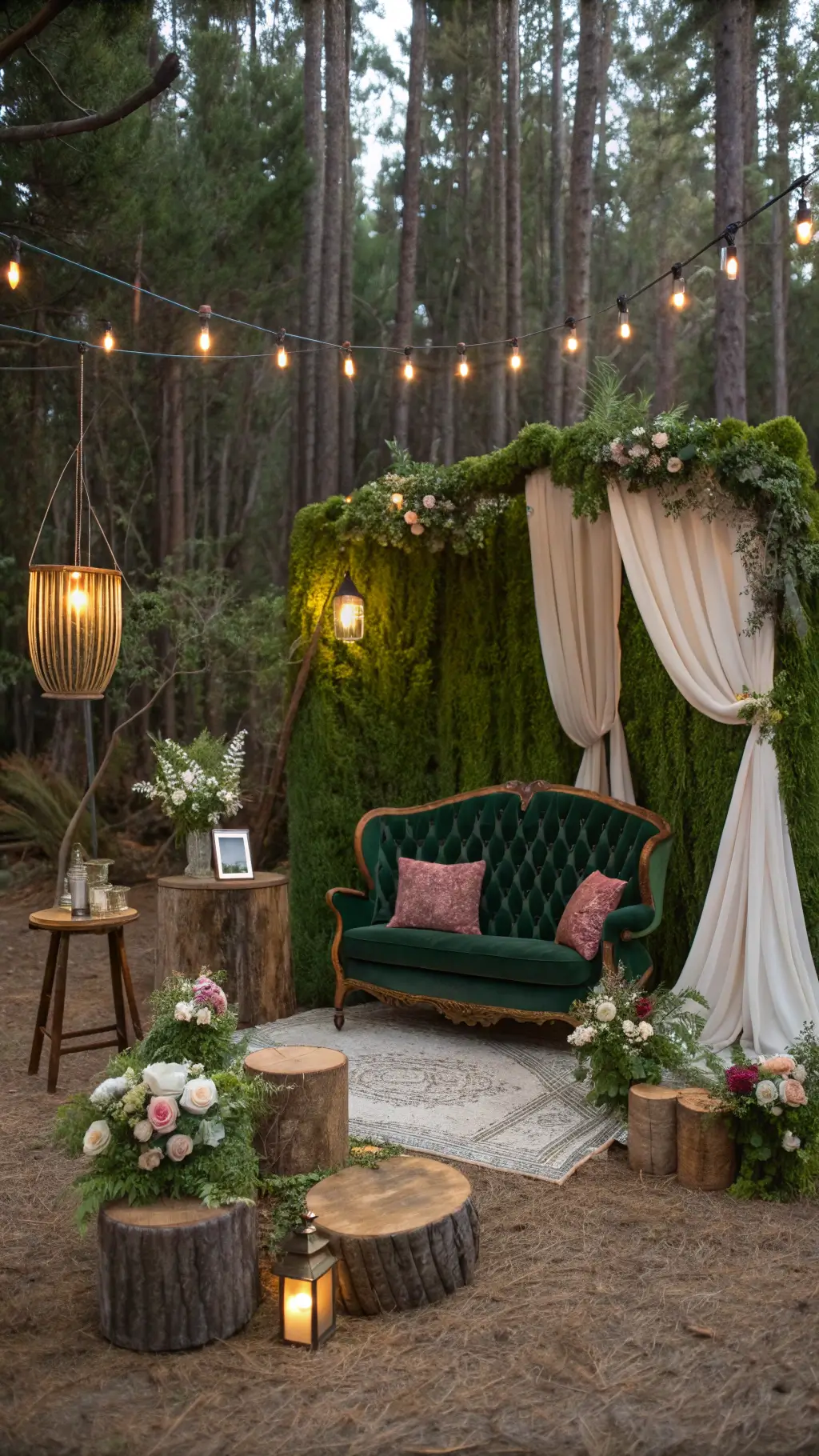 2643enchanted forest photo backdrop golden hour