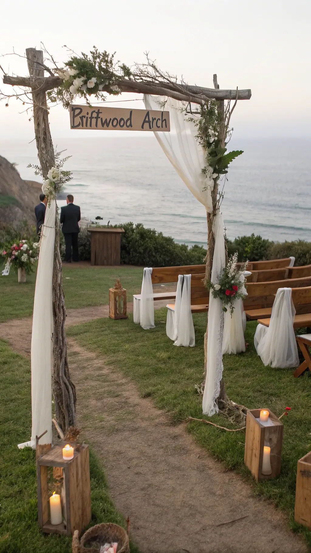 2719coastal cliff dawn wedding ceremony