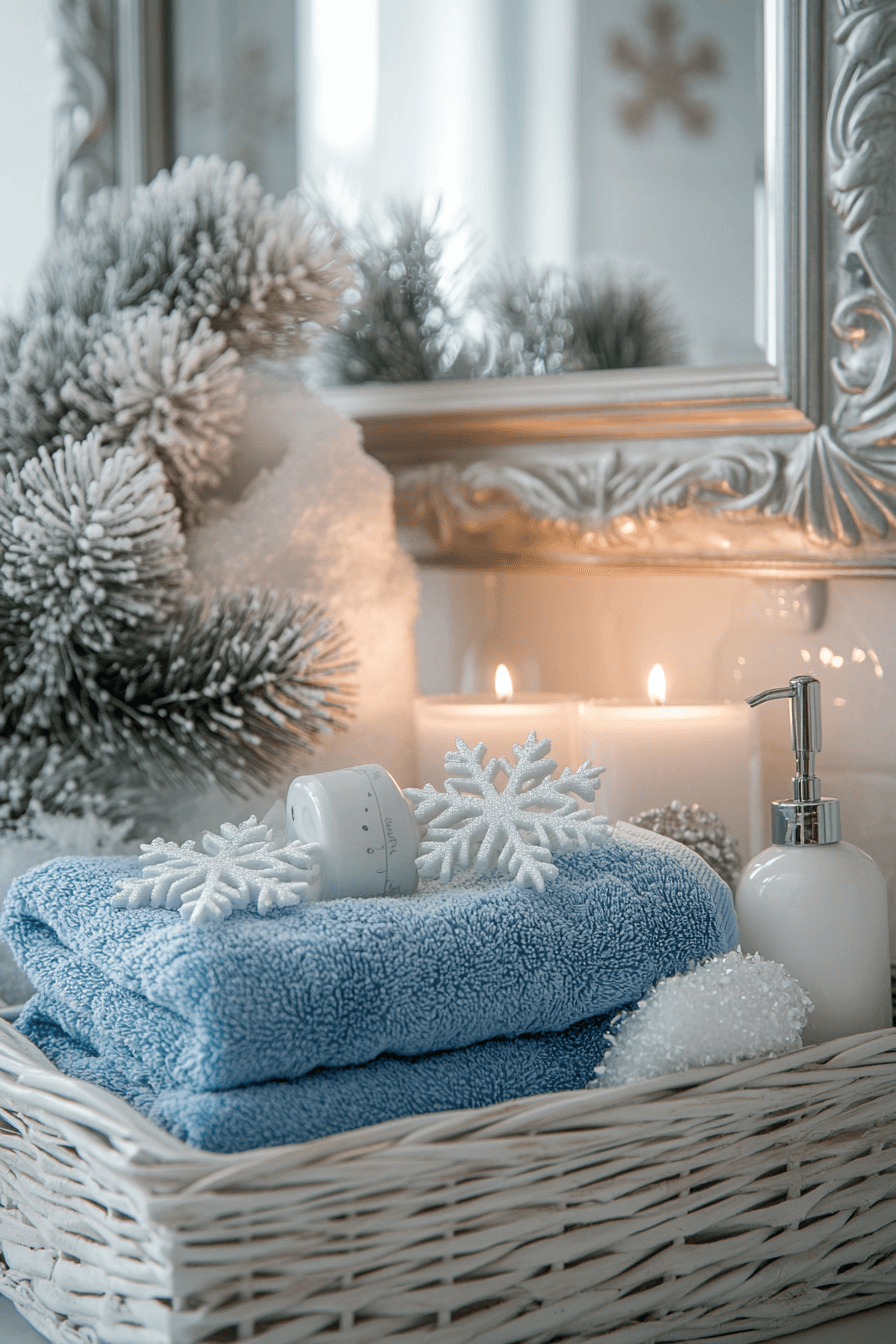 28 frozen glow winter bathroom