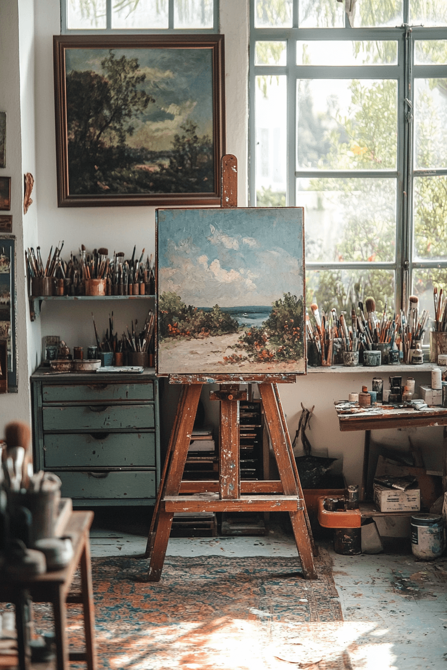 29 art studio of rustic dreams