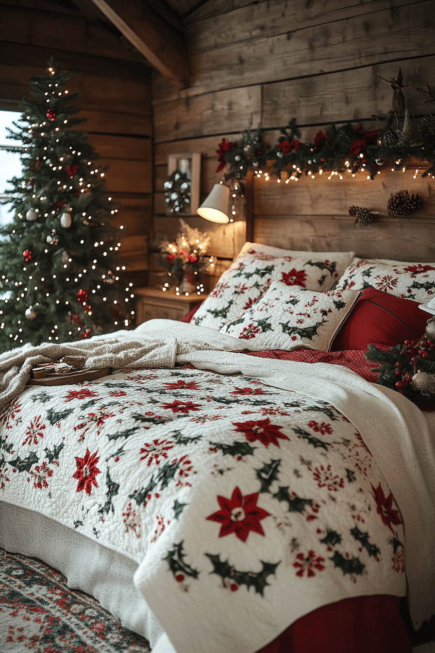 3 rustic christmas bedroom comfort