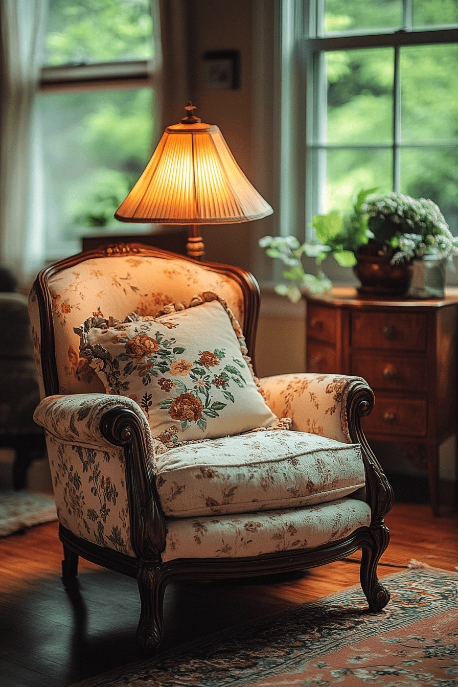 3 soft glow of a vintage lamp