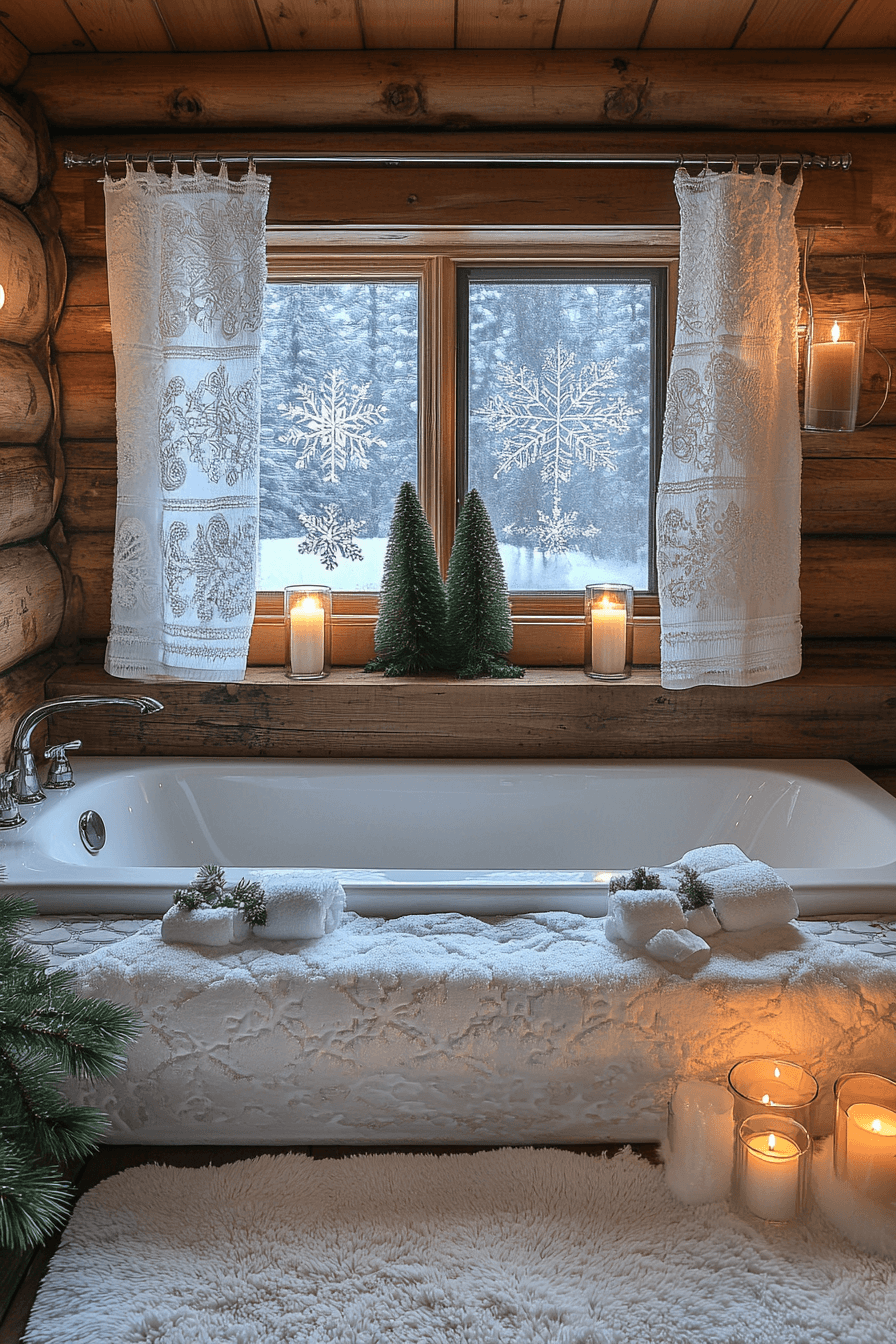 7 frosted forest bathroom retreat