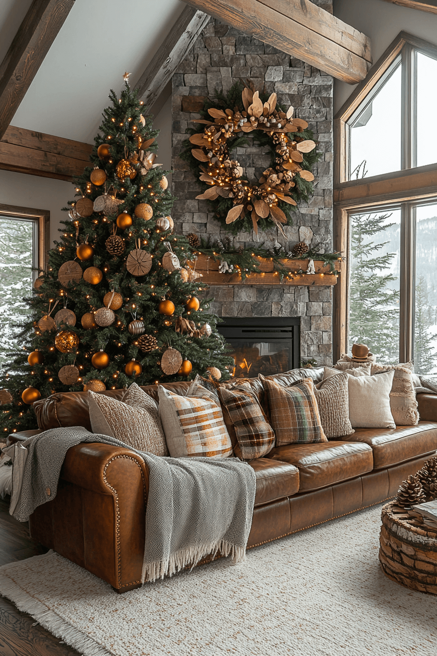 1 cabin living room glow