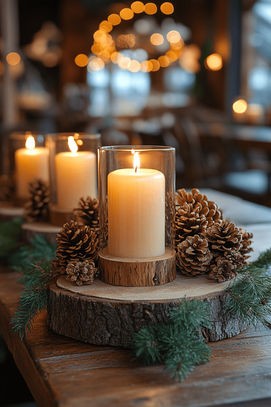 1 cozy rustic candle focus