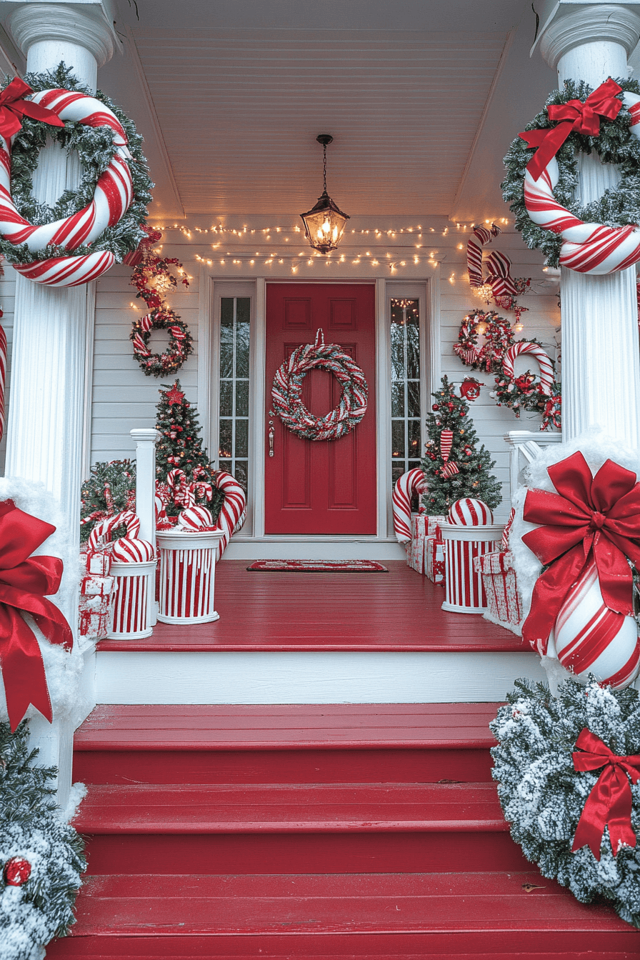 10 candy cane porch magic