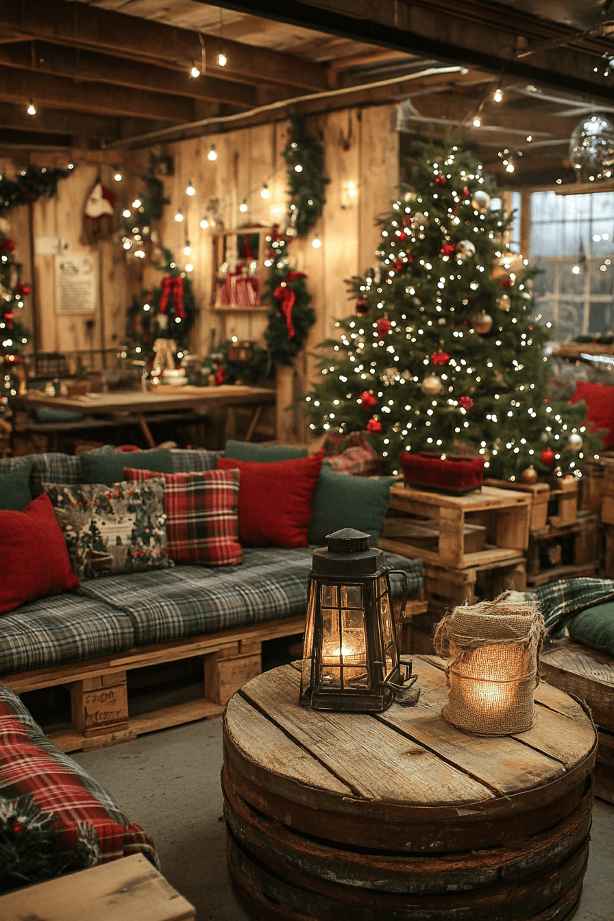 10 garage winter cabin setup