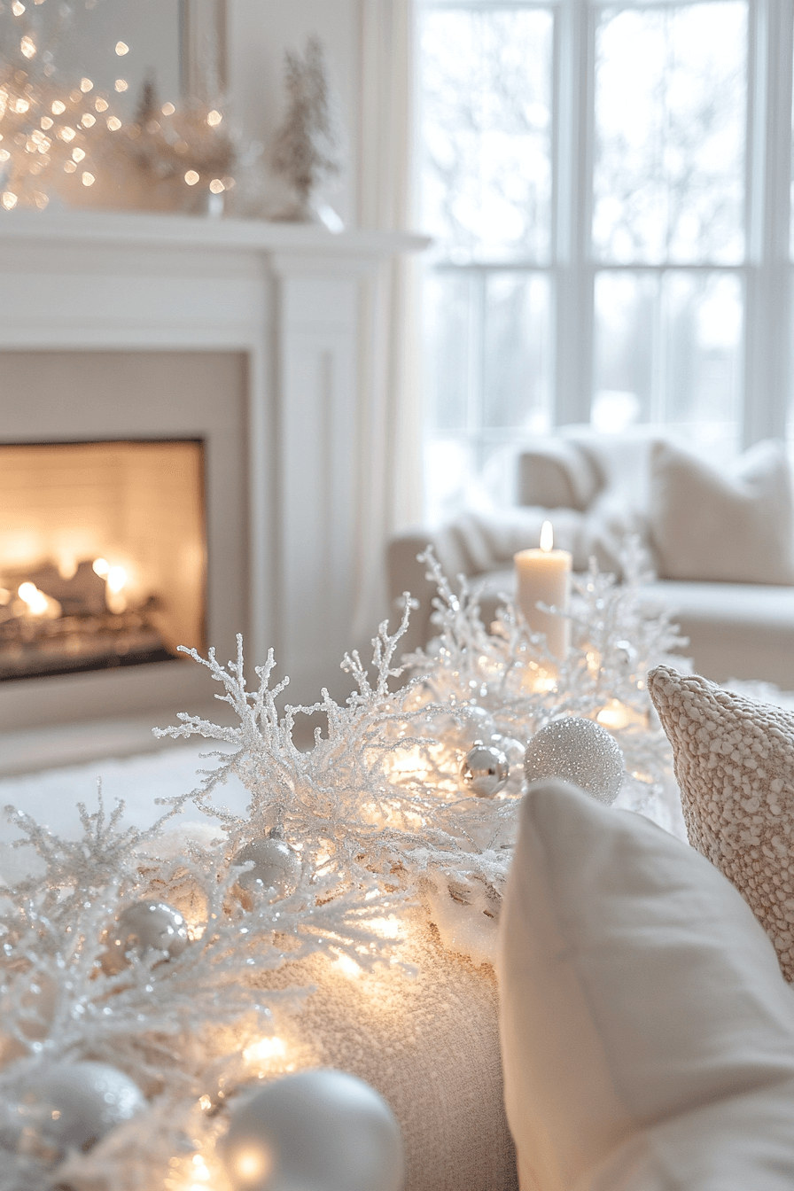 13 dreamy snow pastel mantel