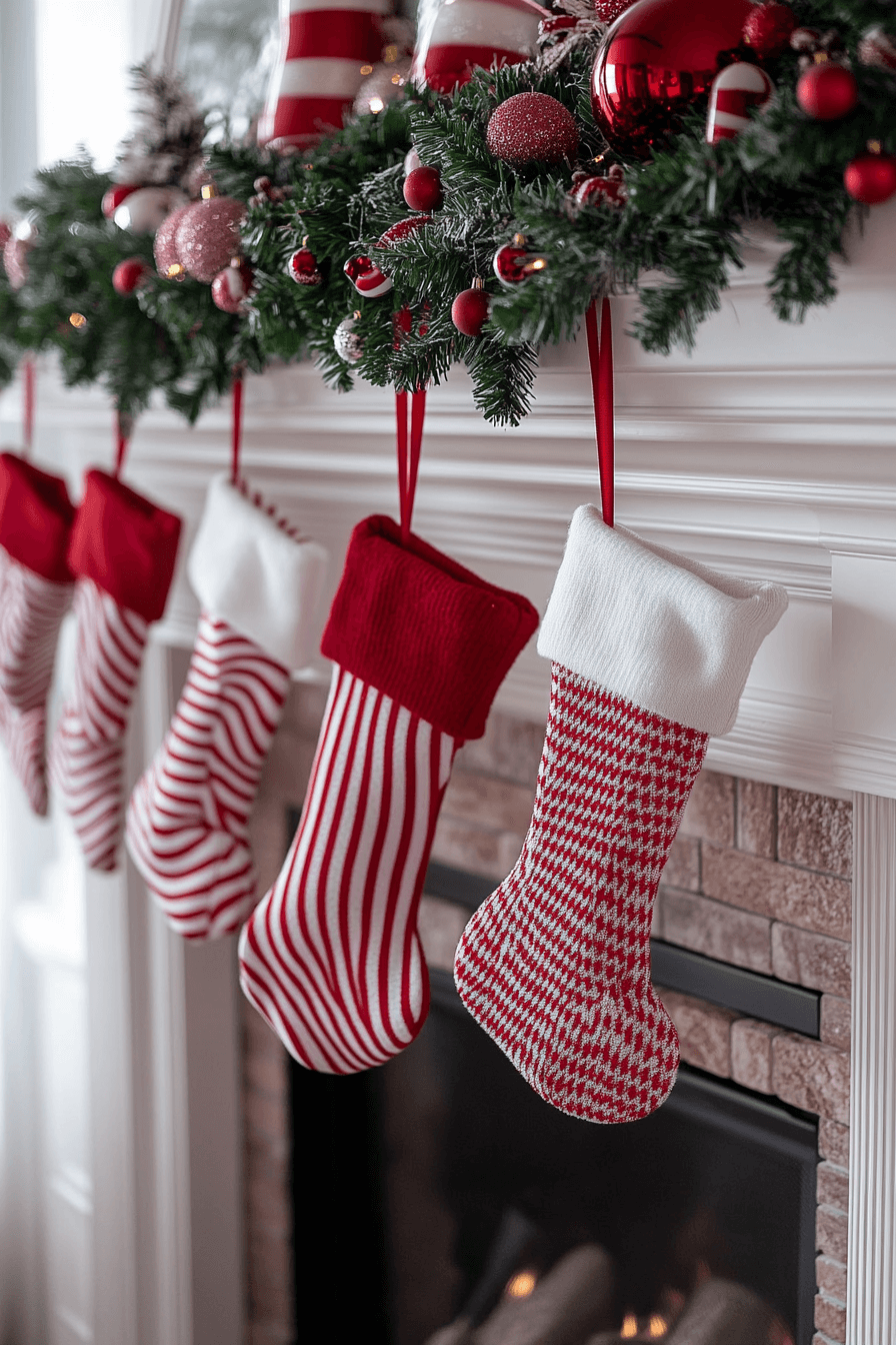 13 peppermint twist mantel flair