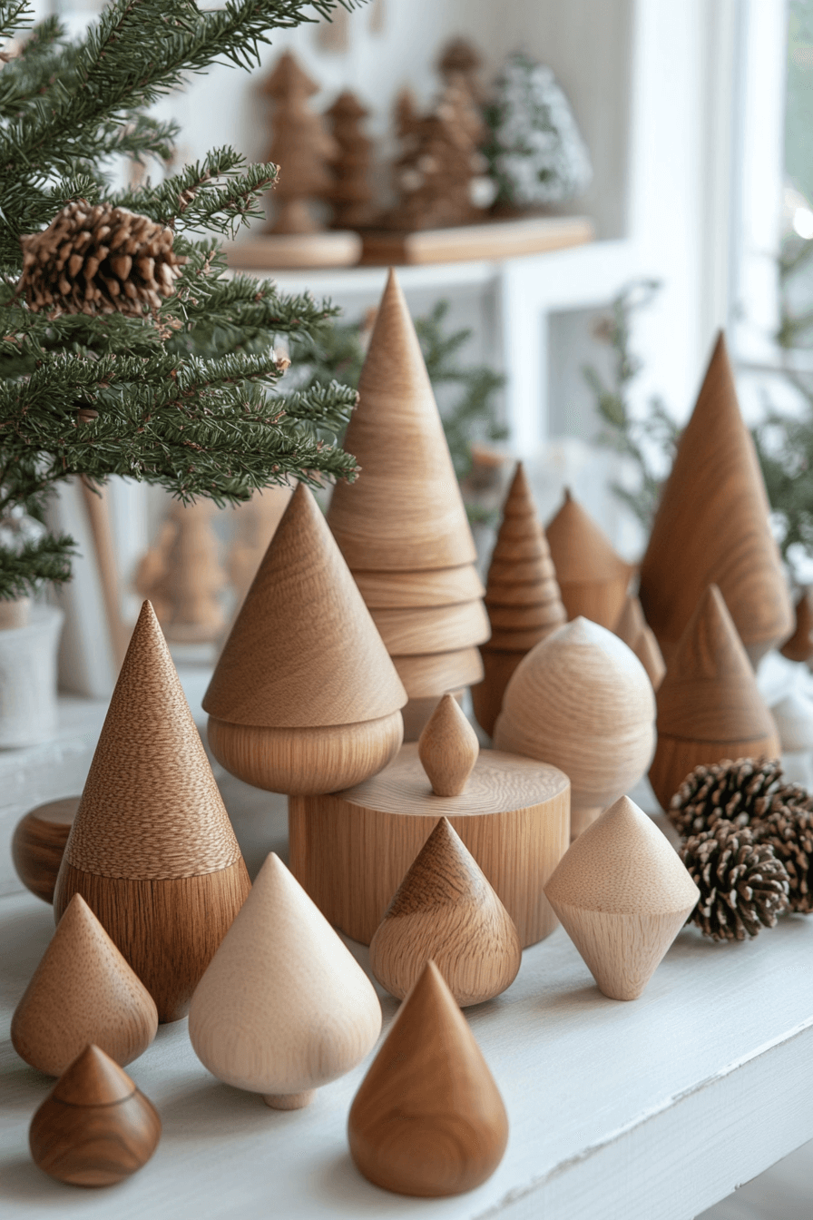 13 scandinavian minimal wood art