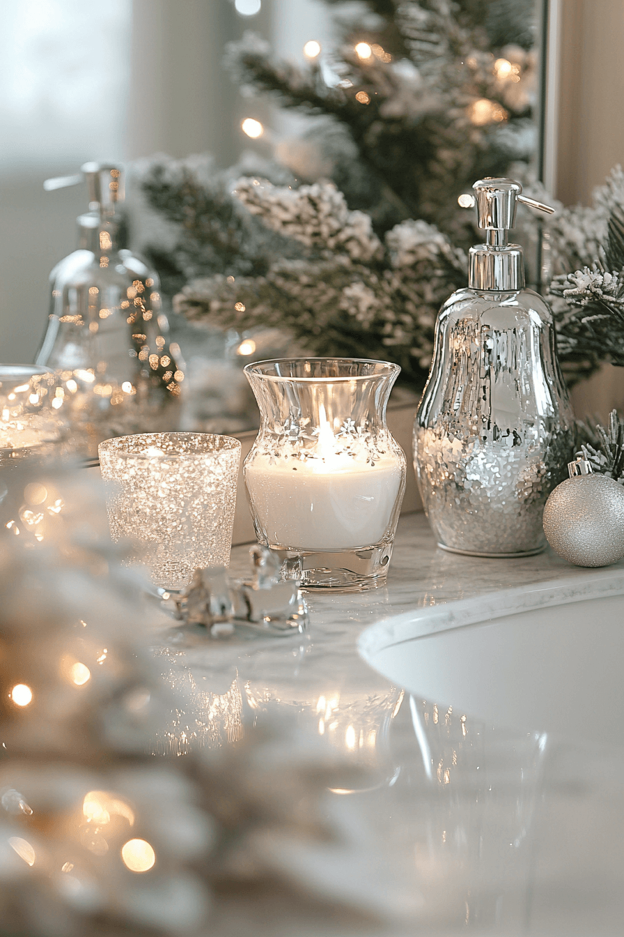 14 sleigh silver bath sparkle