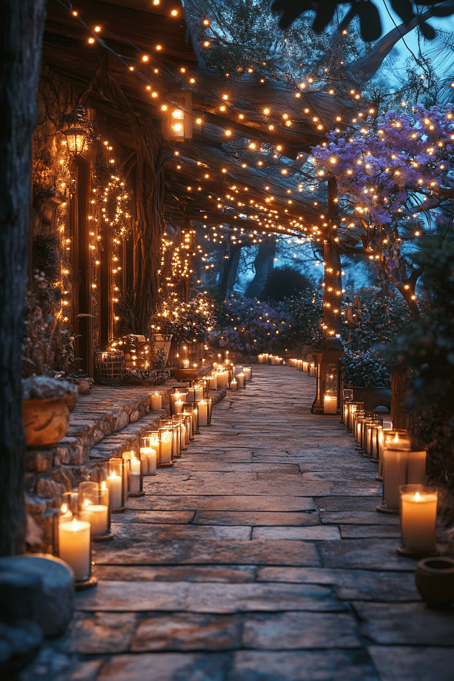 15 path candle winter sparkle