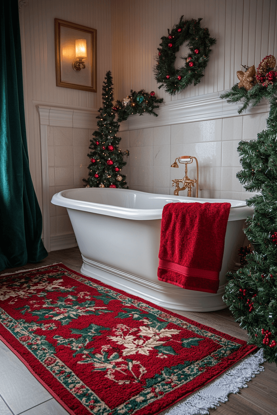 17 cheerful holiday bathroom glow