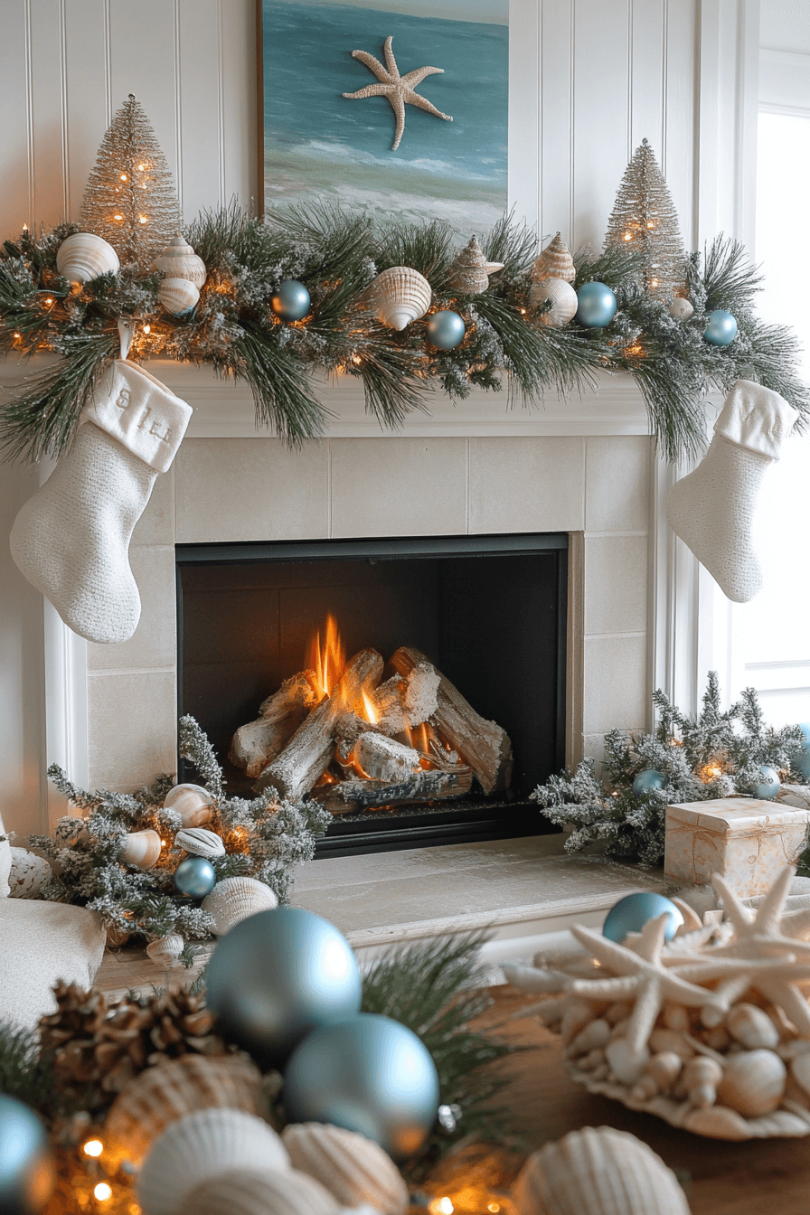 17 coastal holiday hearth light