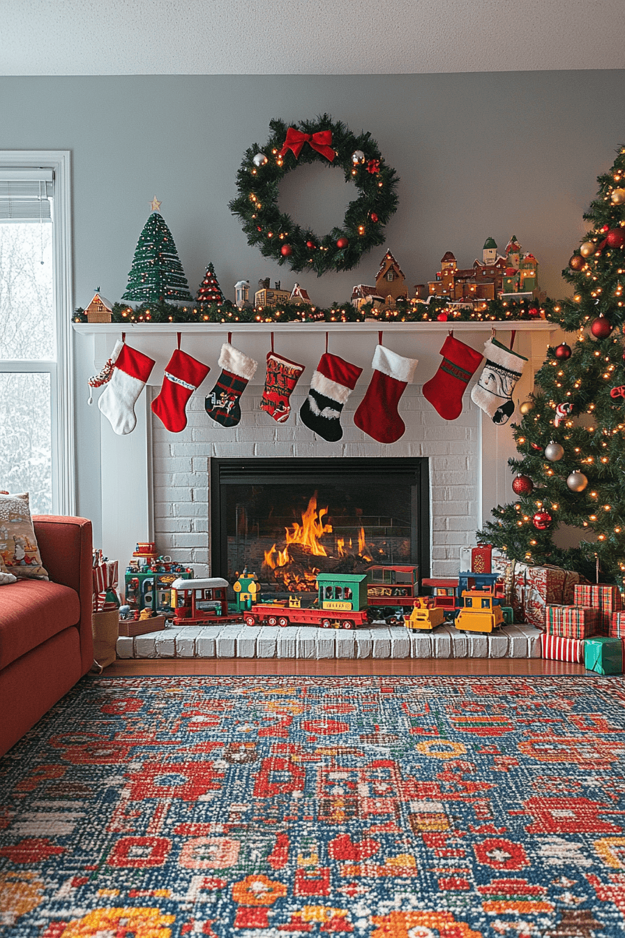 18 playful santa workshop mantel