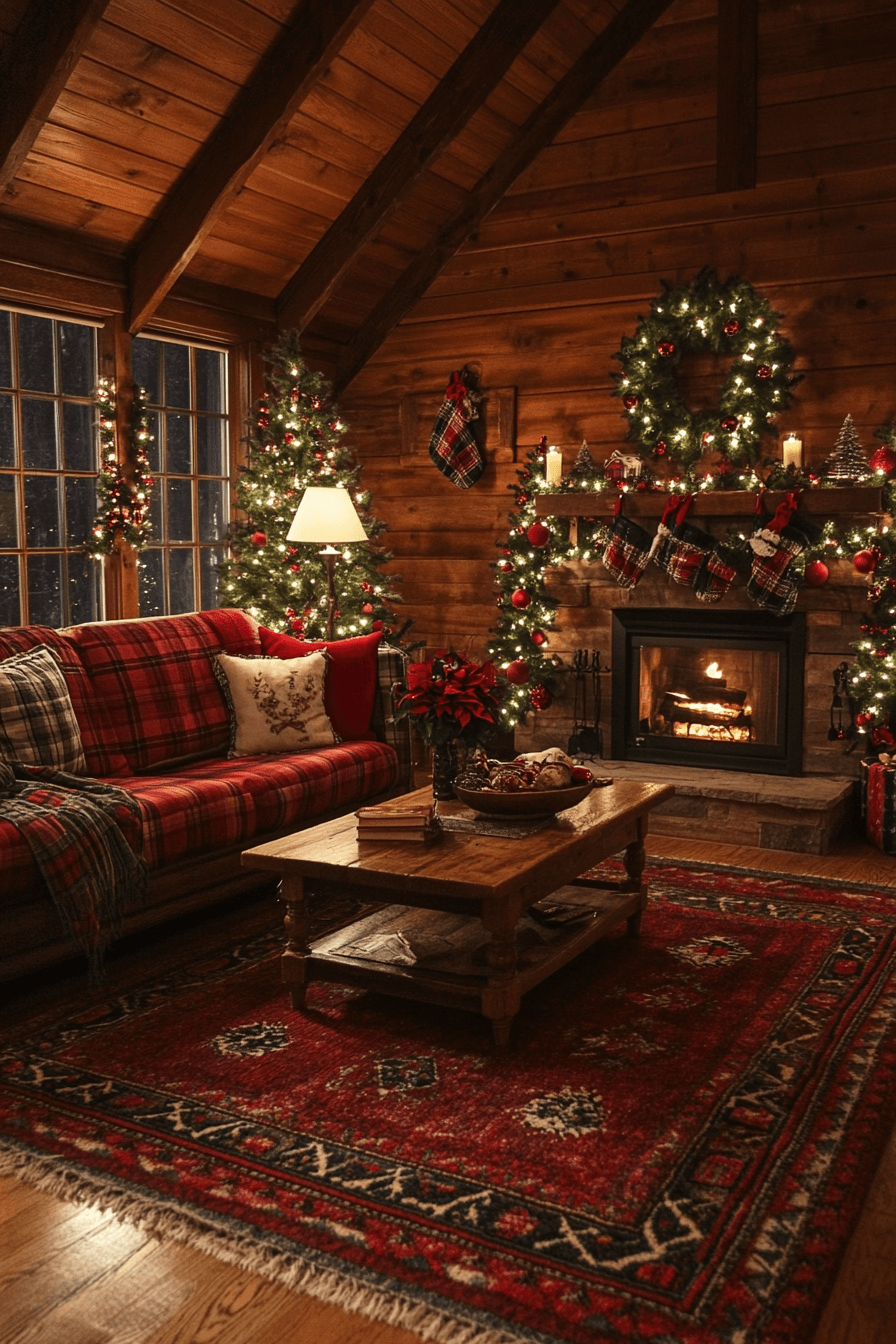 18 rustic cabin winter atmosphere
