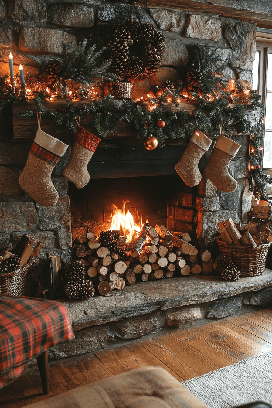 2 cabin lodge fireplace comfort