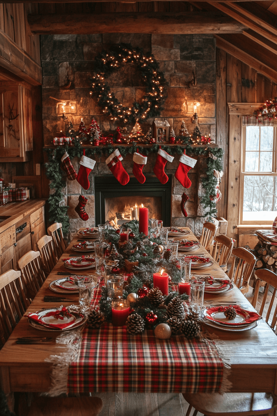 2 rustic cabin holiday kitchen