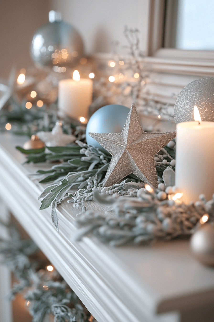 20 celestial starlight christmas mantel