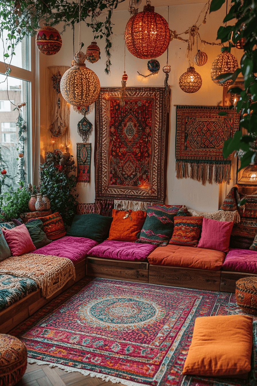 20 eclectic boho christmas living