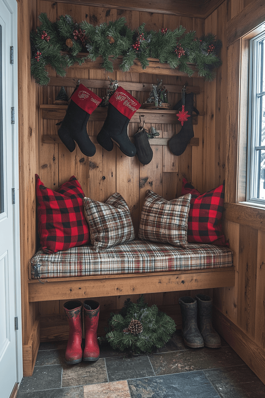 21 mudroom cozy seasonal cheer