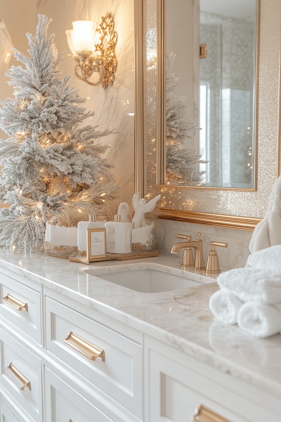 22 gold gleam christmas bath
