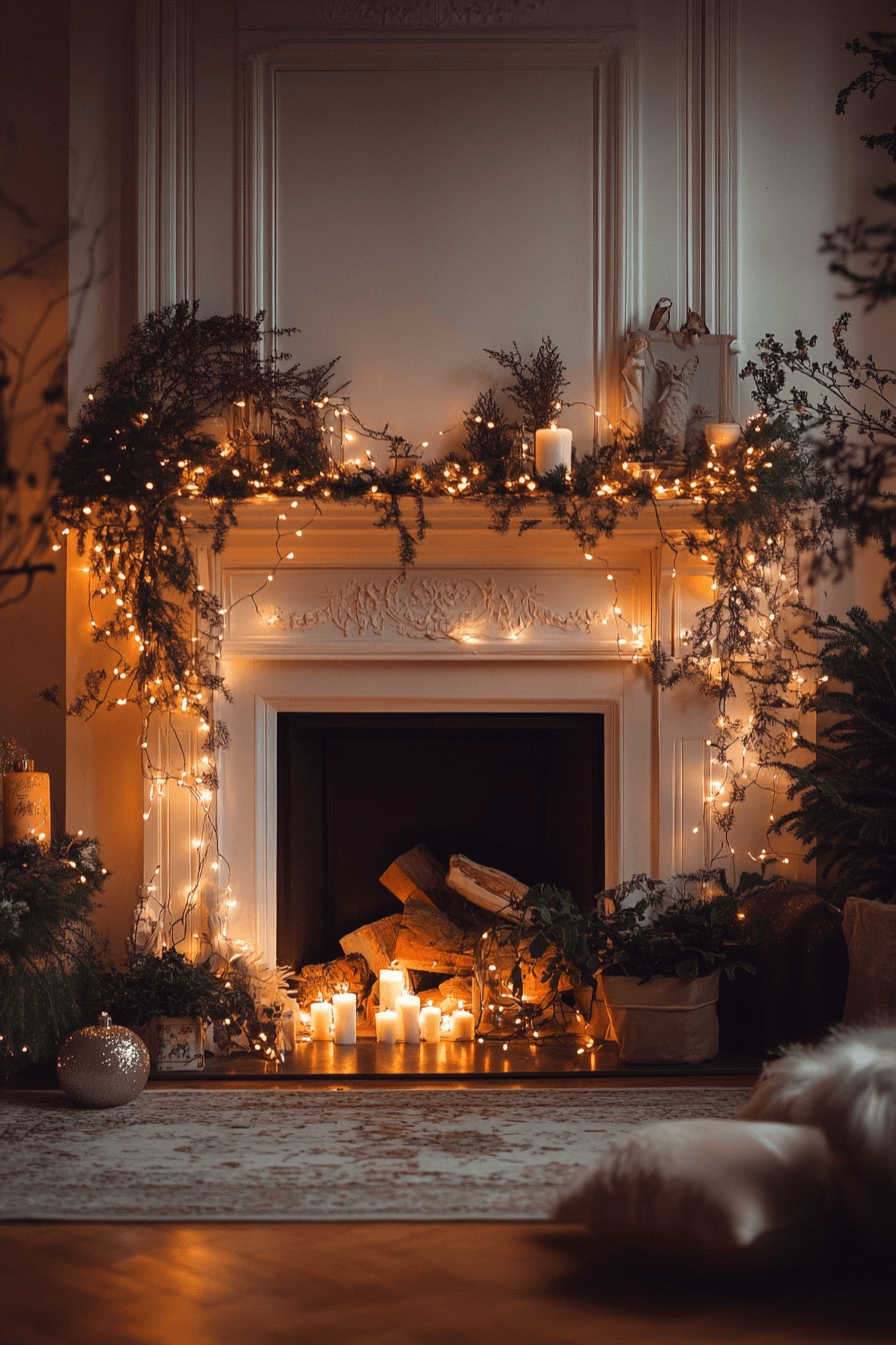 22 twinkling light mantle magic