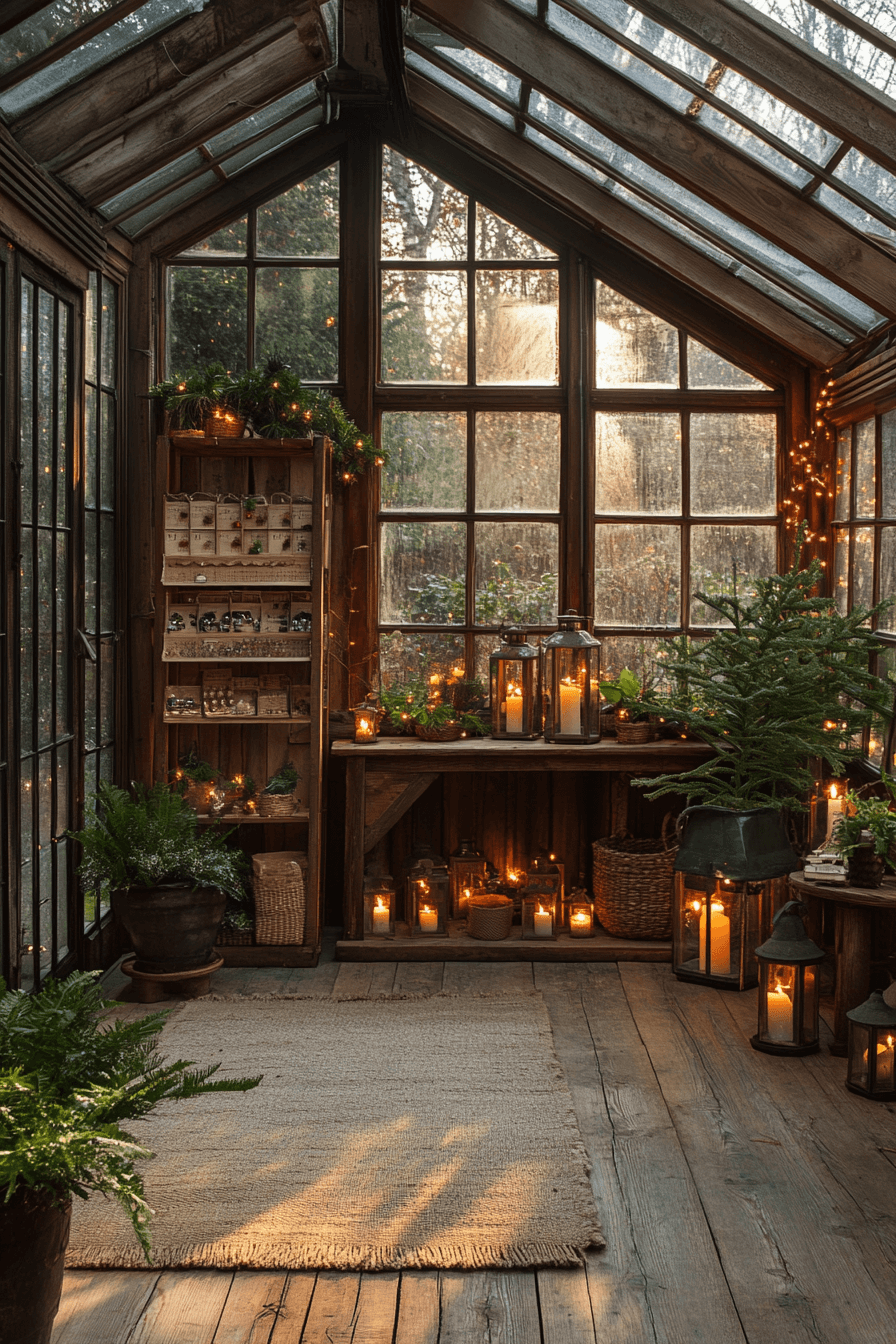 24 conservatory rustic seasonal mood