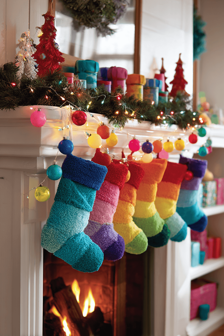 24 rainbow joy fireplace glow
