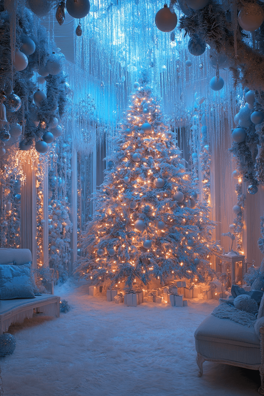 25 icy blue night serenity