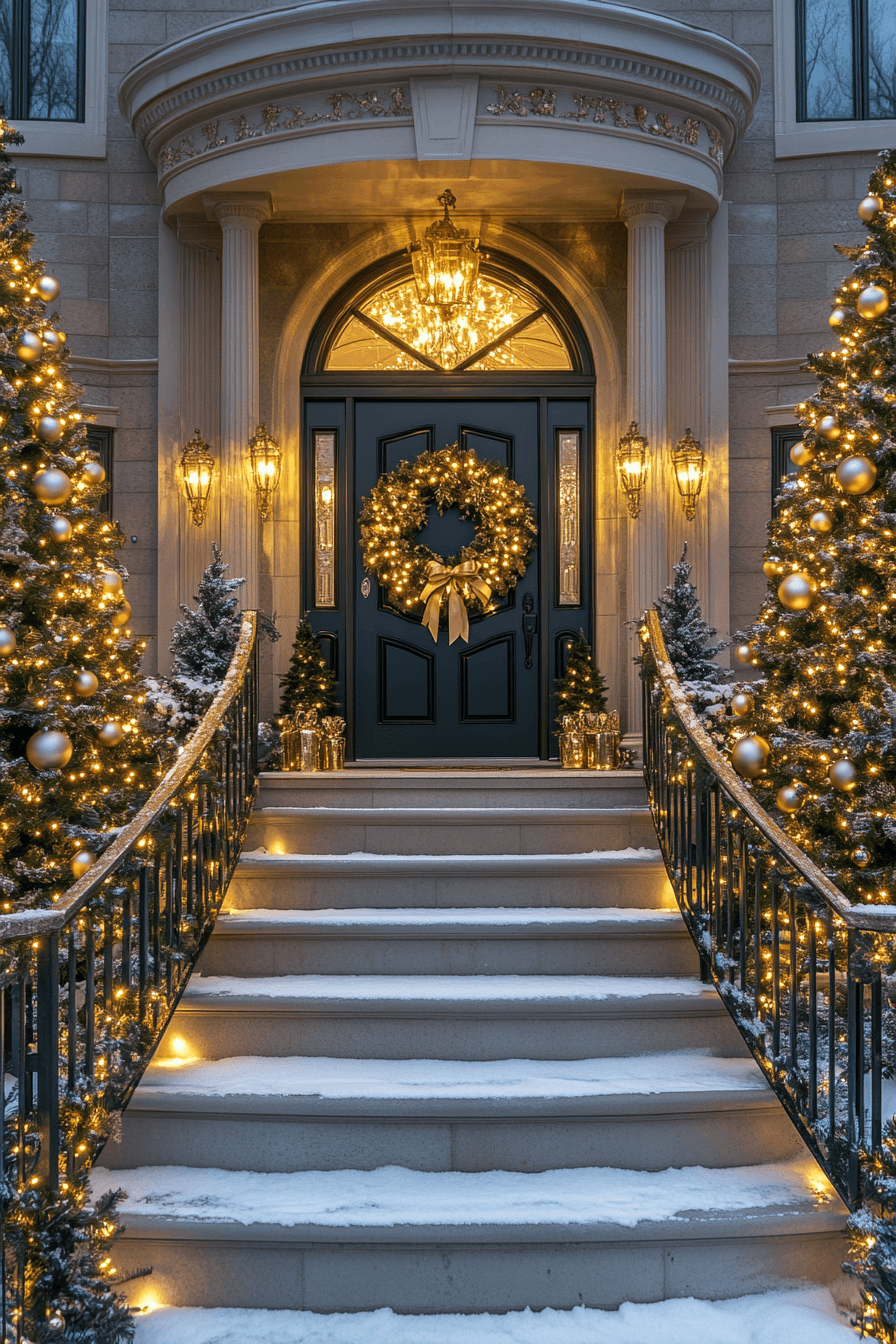 3 elegant festive porch greeting