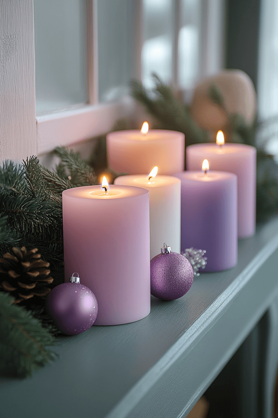 5 advent candle weekly glow