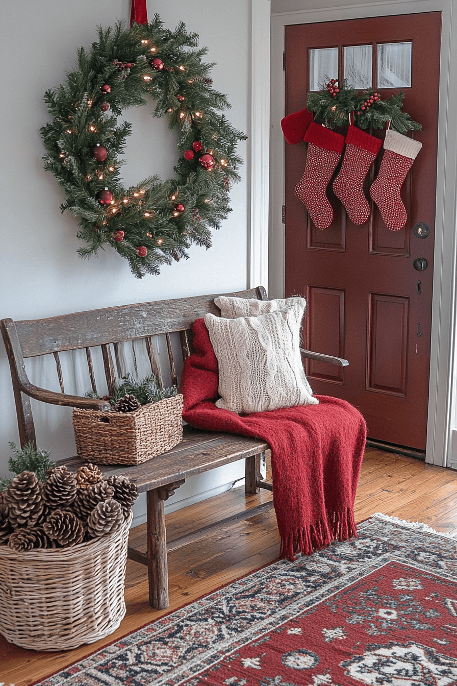 5 entryway country holiday charm
