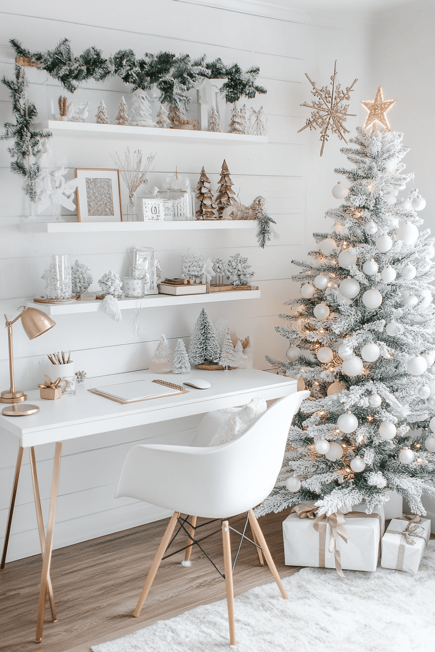 6 minimal chic holiday office