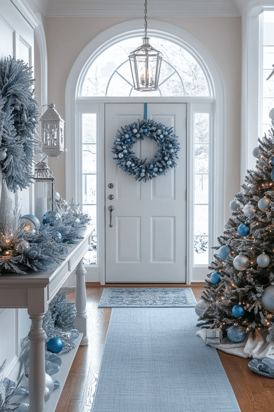 6 silver blue entry glamour